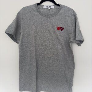 COMME DES GARCONS PLAY EMBROIDERED T-SHIRT